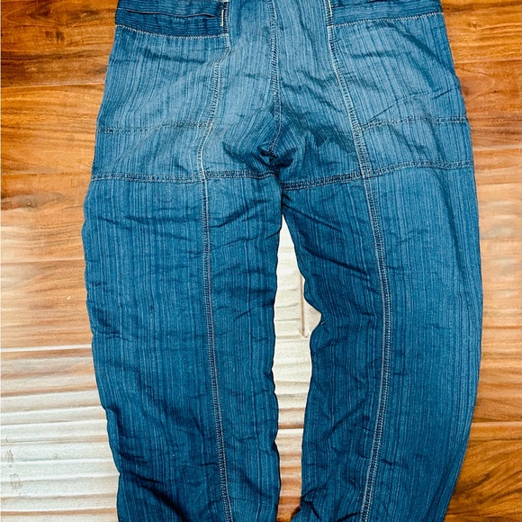 We The Free Women’s Angelo Tie Waist Jeans in Pure Water Size L Boho Free People - Picture 2 of 6